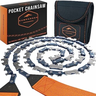 CAMPNDOOR Pocket Chainsaw 36 Inch - 65Mn Heavy Duty Steel - 48 Teeth Hand Chainsaw Review